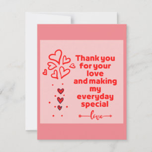 Flat Thank You Card