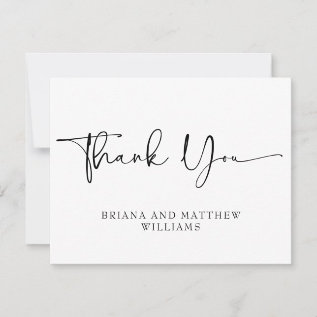 Flat Thank You Card (Front)