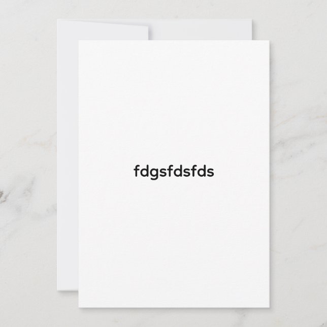 Flat Thank You Card (Front)