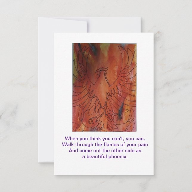 Flat Thank You Card (Back)