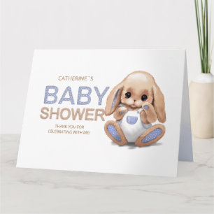 Flat Thank You Card Baby Shower