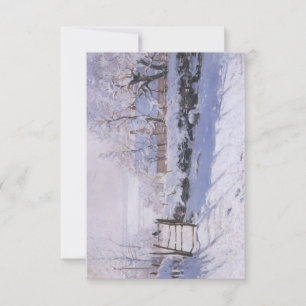 Flat Thank You Card Claude Monet The Magpie Winter