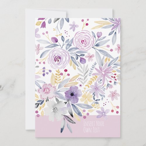 Flat Thank You Card _ Spring Florals