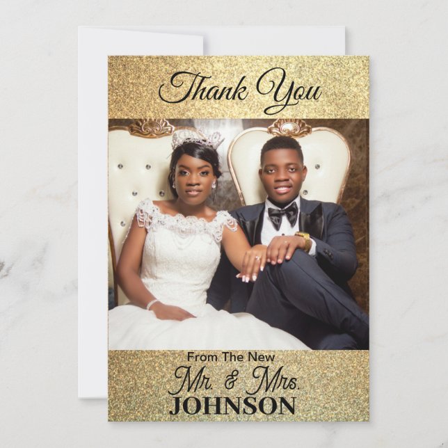 Flat Thank You Photo Card (Front)