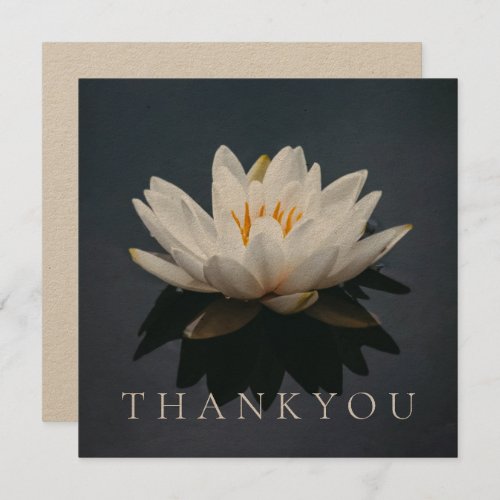 FLAT THANKYOU CARD  PINK LOTUS