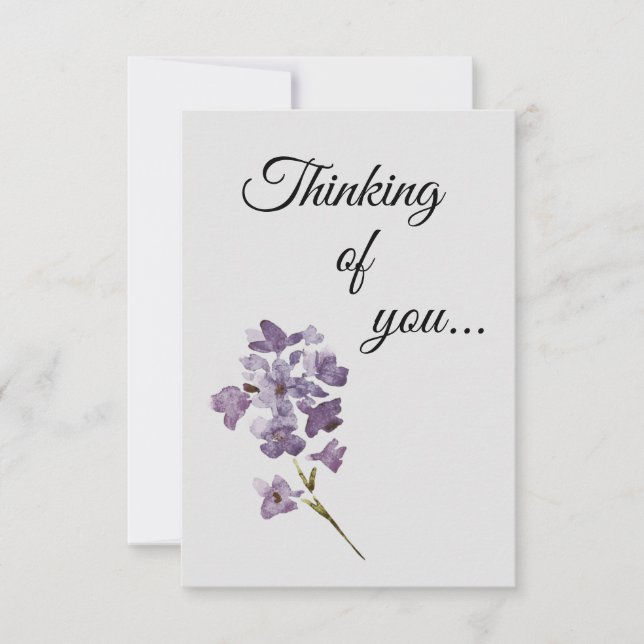Flat Thinking of You Floral Card (Front)