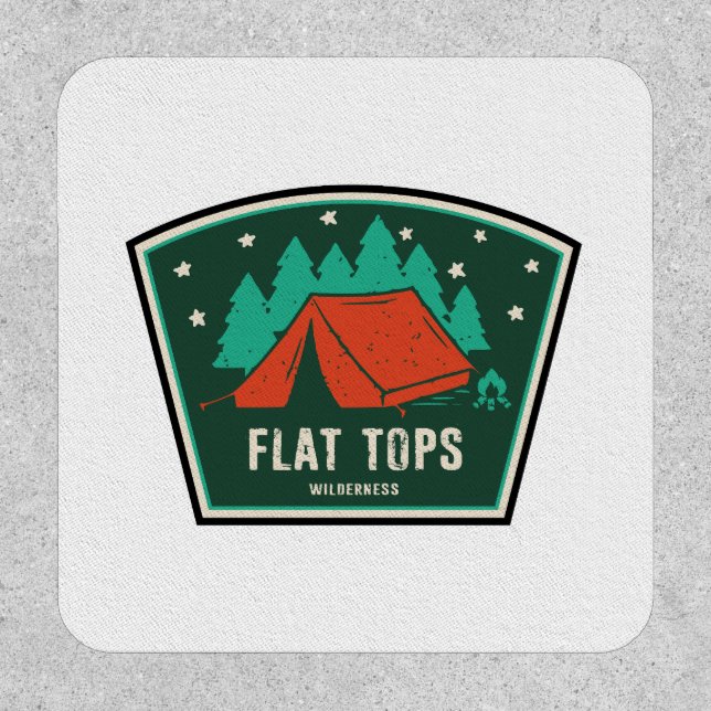 Flat Tops Wilderness Colorado Camping Patch (Front)