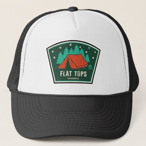 Flat Tops Wilderness Colorado Camping Trucker Hat