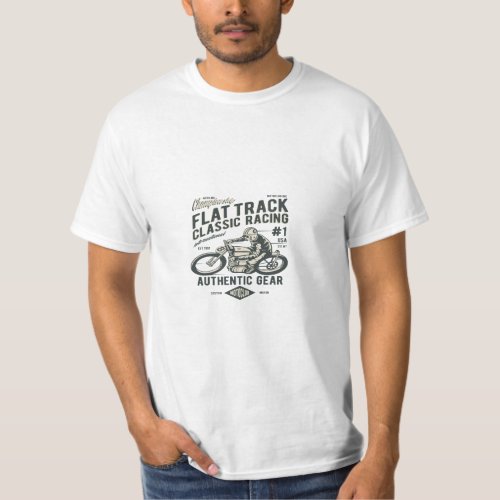 Flat Track Classic Racing T_Shirt