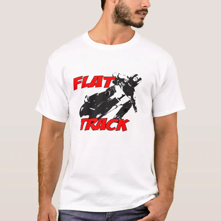 Flat Track Motorcycle Racing T-Shirt | Zazzle