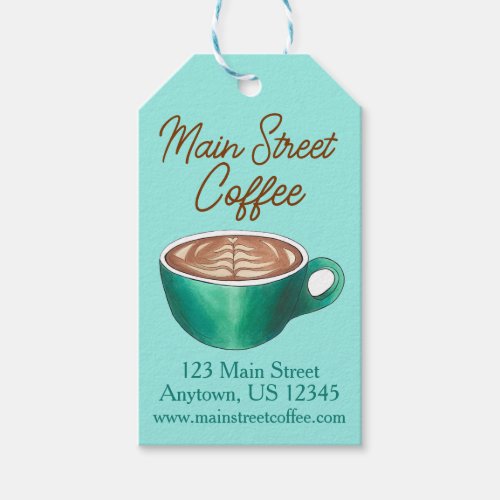 Flat White Latte Cappuccino Coffee Shop House Caf Gift Tags