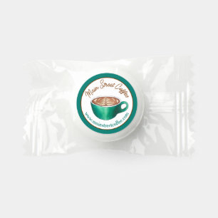 Flat White Latte Cappuccino Coffee Shop House Café Life Saver® Mints