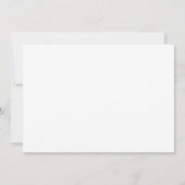 Flat White Save The Date Wedding Card (Back)