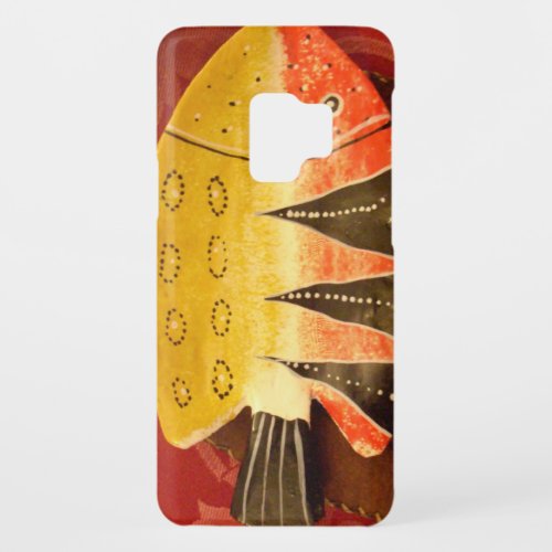 flat yellow and red fish with black stripesjpg Case_Mate samsung galaxy s9 case