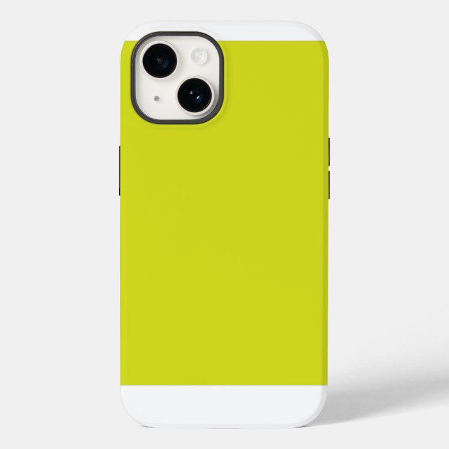 Flat Yellow Background – Back-to-School Texture Case-Mate iPhone Case (Back)