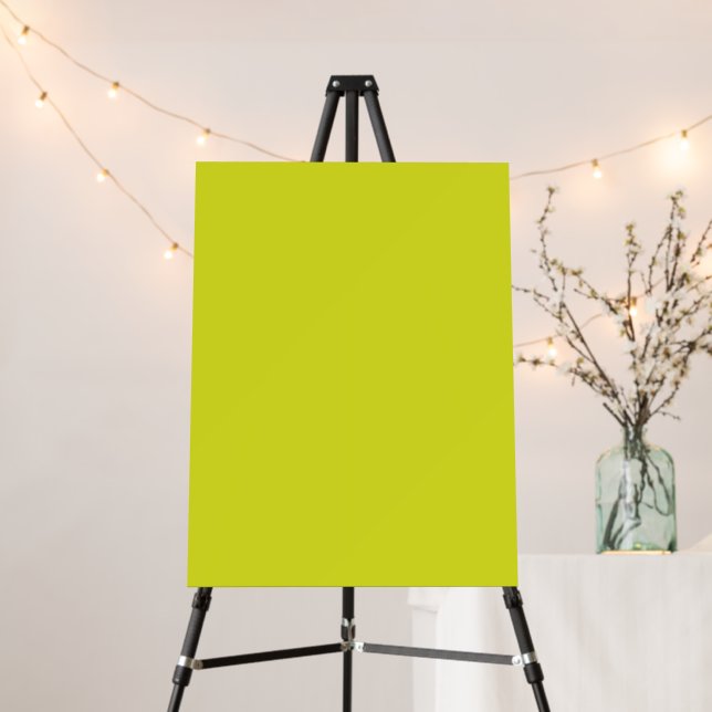Flat Yellow Background – Back-to-School Texture Foam Board (In Situ (Stand))