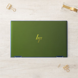 Flat Yellow Background – Back-to-School Texture HP Laptop Skin