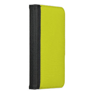 Flat Yellow Background – Back-to-School Texture iPhone 8/7 Wallet Case