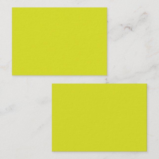 Flat Yellow Background – Back-to-School Texture Note Card (Front/Back)