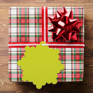Flat Yellow Background – Back-to-School Texture Ornament Card