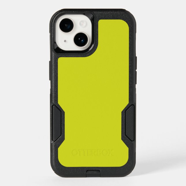 Flat Yellow Background – Back-to-School Texture Otterbox iPhone Case (Back)