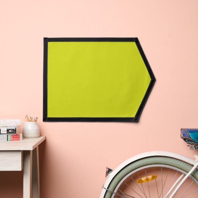 Flat Yellow Background – Back-to-School Texture Pennant (Insitu 2)