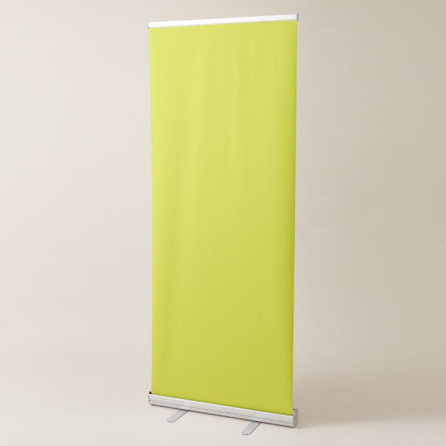 Flat Yellow Background – Back-to-School Texture Retractable Banner (3/4)