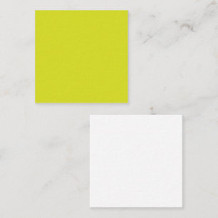 Flat Yellow Background – Back-to-School Texture Square Business Card