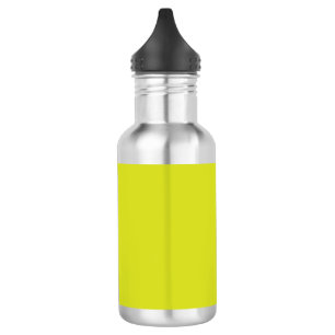 Flat Yellow Background – Back-to-School Texture Stainless Steel Water Bottle