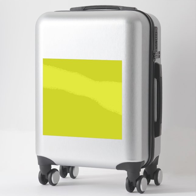 Flat Yellow Background – Back-to-School Texture Sticker (Suitcase)