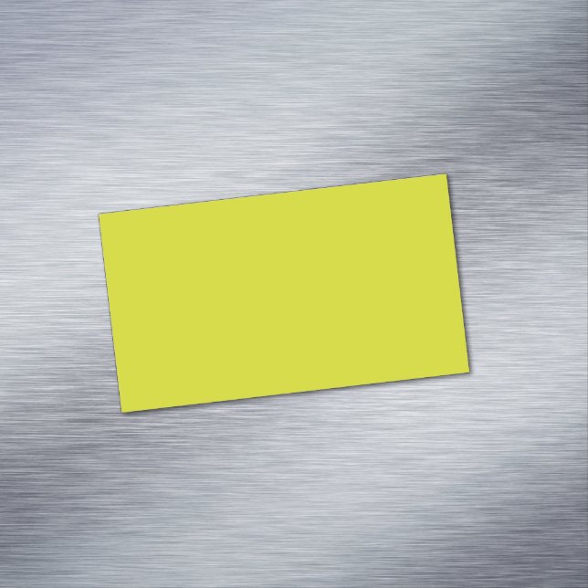 Flat Yellow Background Texture  Business Card Magnet (In Situ)