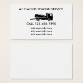 Flatbed Automotive Towing Service (Front & Back)