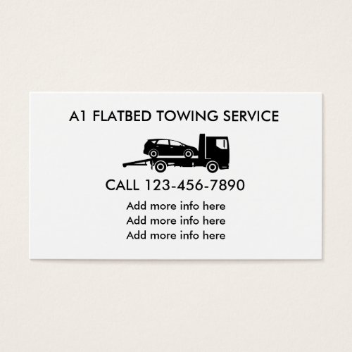 Flatbed Automotive Towing Service