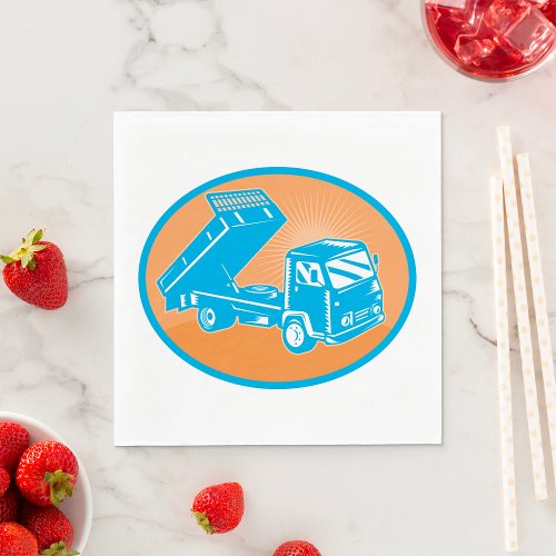 Flatbed Truck Vehicle Napkins