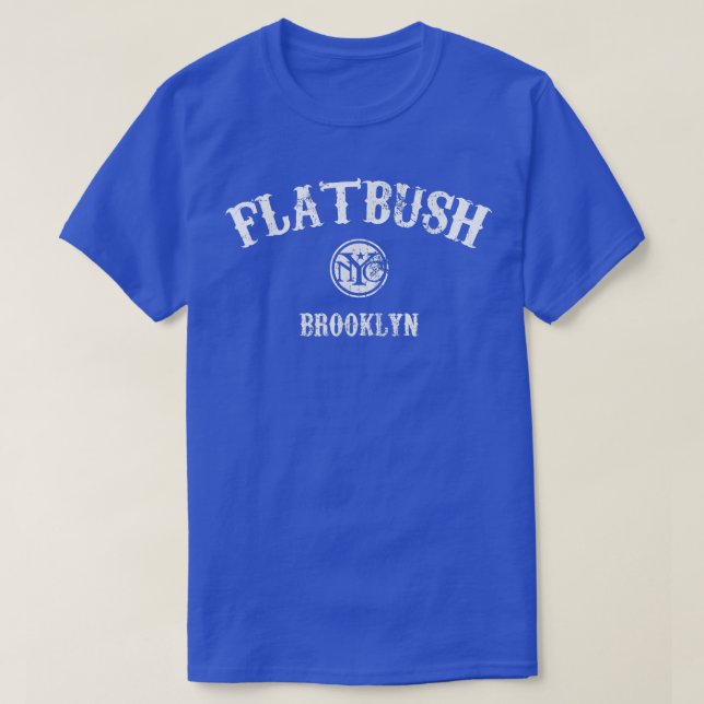 Flatbush Brooklyn Vintage Style  T-Shirt (Design Front)