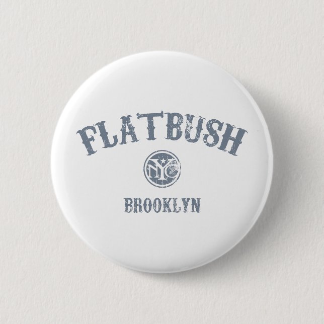 Flatbush Pinback Button (Front)