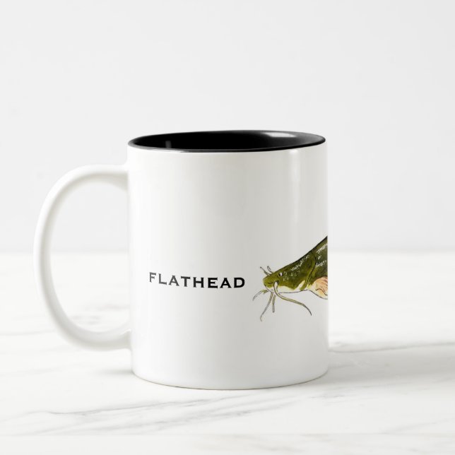 Flathead Catfish Mug | Fish Mug (Left)