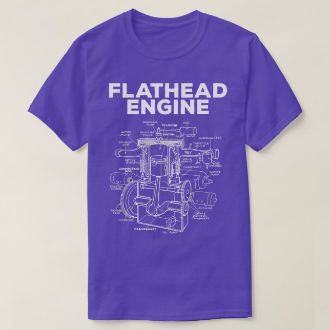 Flathead Engine T-Shirt (Design Front)