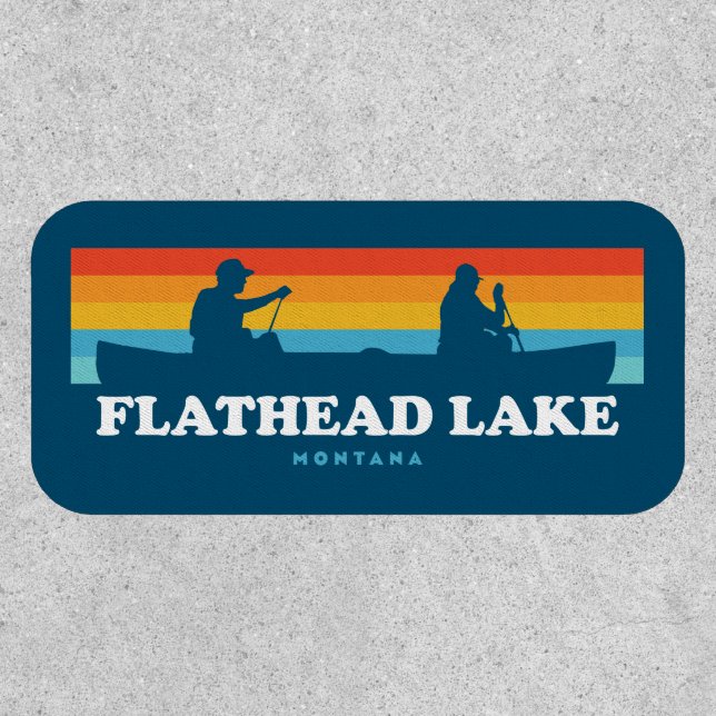 Flathead Lake Montana Canoe Patch (Front)