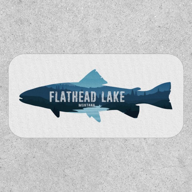 Flathead Lake Montana Fish Patch (Front)