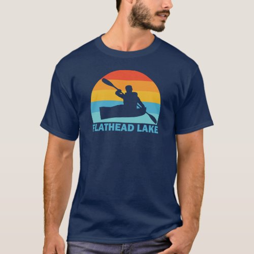 Flathead Lake Montana Kayak T_Shirt