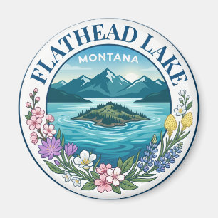 Flathead Lake Montana Magnet
