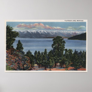 Flathead Lake, Montana Poster