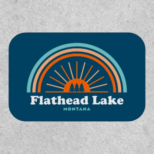 Flathead Lake Montana Rainbow Patch