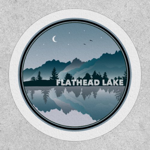 Flathead Lake Montana Reflection Patch