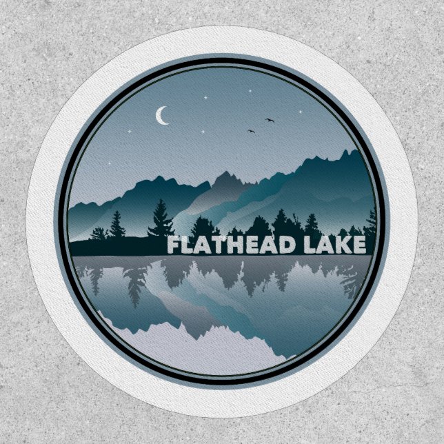 Flathead Lake Montana Reflection Patch (Front)