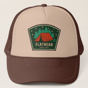 Flathead National Forest Camping Trucker Hat