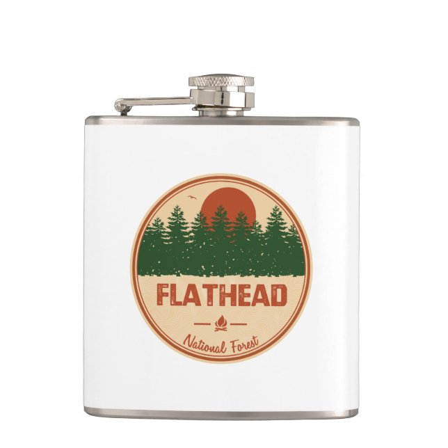 Flathead National Forest Flask (Front)