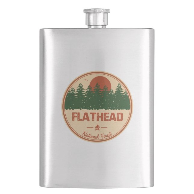 Flathead National Forest Flask (Front)