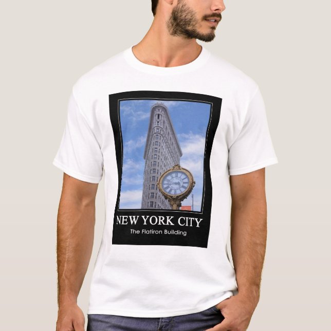 Flatiron Building and Clock 1C T-Shirt (Front)